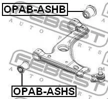 FEBEST OPABASHB Сайлентблок рычага зад. ch.42125090> Opel Zafira all 98-05