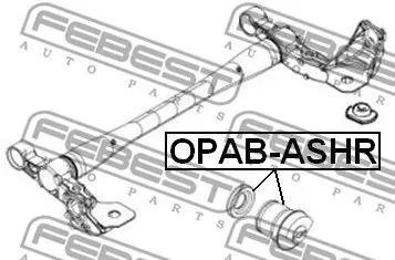 FEBEST OPABASHR Сайлентблок задней балки Opel Astra H 1.4 16V1.6 16V1.8 16V 04> Zafira B 1.8 16V 07.05>