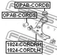 FEBEST OPABCORDB Сайлентблок пер. рычага наружн. Opel Corsa D 1.0-1.61.3-1.7CDTi 06>