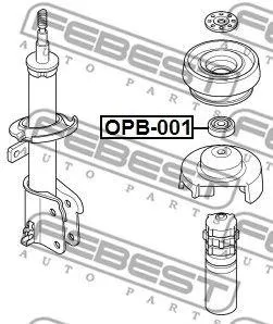 FEBEST OPB001 подшипник опоры амортизатора Nissan Primastar , Renault Trafic 01>