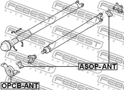FEBEST OPCBANT Подшипник GM Captiva Antara 06- подвесной