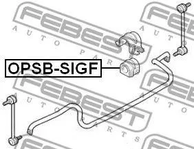 FEBEST OPSBSIGF Втулка стабилизатора переднего d24 Opel Vectra all 02>