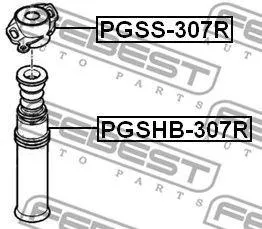 FEBEST PGSHB307R Пыльник заднего амортизатора Citroen С4 all 04>