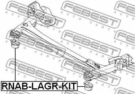 FEBEST RNABLAGRKIT Сайлентблок задней балки комплект