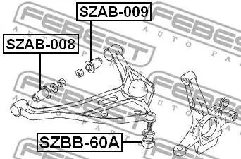FEBEST SZBB60A пыльник шаровой опоры Suzuki Vitara 88>