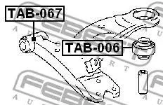 FEBEST TAB006 Сайлентблок рычага задний Toyota Carina Corona 92-01