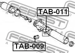 FEBEST TAB011 САЙЛЕНБЛОК РУЛЕВОЙ РЕЙКИ ( Toyota Land Cruiser Prado 90 1996-2002)