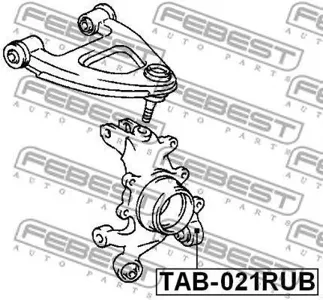 FEBEST TAB021RUB Сайлентблок задней цапфы Toyota Mark 2 Chaser Cresta GX90 92-96