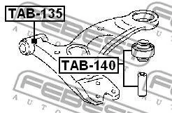 FEBEST TAB135 Сайлентблок переднего рычага передний Toyota Corona ST191 92-96