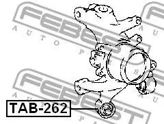 FEBEST TAB262 Сайлентблок задней цапфы Toyota Caldina AT190ST190 92-96, Lexus RX300 03-08