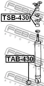 FEBEST TAB430 нижн.втулка перед.аморт. Toyota Land Cruiser 100 HDJ100UZJ100
