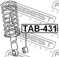 FEBEST TAB431 Сайлентблок заднего амортизатора