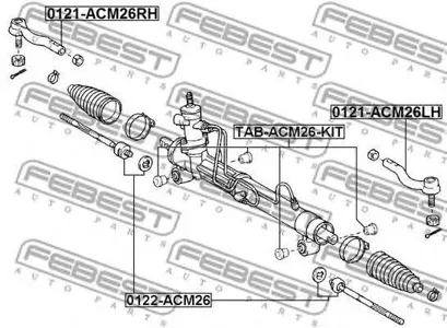 FEBEST TABACM26KIT Сайлентблок рулевой рейки (комплект)