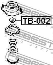 FEBEST TB002 подшипник опоры аморт. Daihatsu CuoreSirion, Toyota PassoPixis 04>