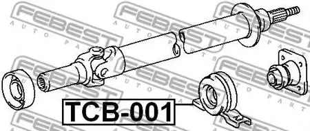 FEBEST TCB001 Подшипник опоры карданного вала
