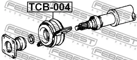 FEBEST TCB004 Подшипник опоры карданного вала