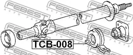 FEBEST TCB008 Подшипник подвесной карданного вала