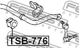 FEBEST TSB776 Втулка стабилизатора  переднего Toyota Crown GRS20#GWS204 08-12