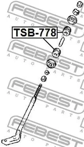 FEBEST TSB778 Втулка переднего торсиона