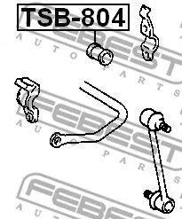 FEBEST TSB804 Втулка стабилизатора заднего Toyota Harrier Lexus RX300 MCU1015 00-03