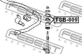 FEBEST TSB809 Втулка Toyota LC120 02-09