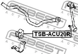 FEBEST TSBACU20R Втулка стабилизатора  заднего центральная Toyota Camry MCV20 96-99