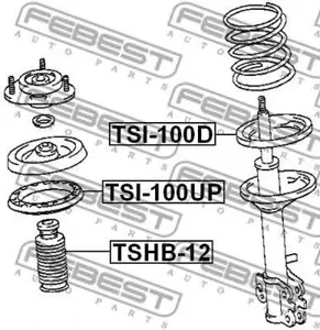 FEBEST TSI100D Проставка пружины нижняя
