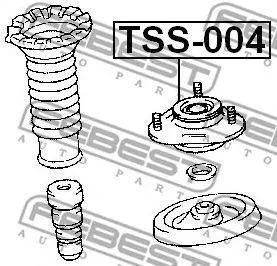 FEBEST TSS004 опора амортизатора переднего Toyota Corolla CDE120ZZE12# 02>