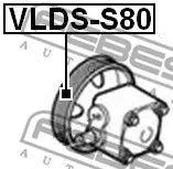 FEBEST VLDSS80 Шкив насоса гидроусилителя руля