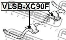 FEBEST VLSBXC90F Втулка стабилизатора  переднего d23,7 Volvo XC90 03>