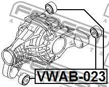 FEBEST VWAB023 Сайлентблок дифференциала Audi Q7 06-15VW Touareg 03-10