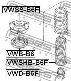 FEBEST VWBB6 подшипник опоры амортизатора Audi A3,VW Touran 03>