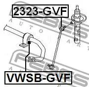FEBEST VWSBGVF Втулка стабилизатора переднего D=21 лев,прав Audi A3 , Seat , Skoda Octavia 04-13 Yeti 09-17,VW Caddy 04-> Golf 03-08