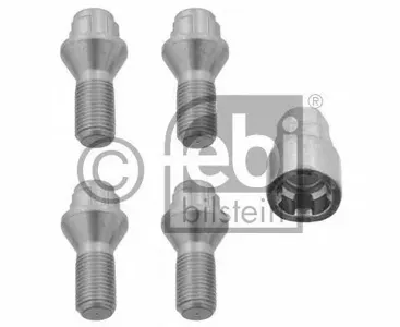 FEBI 27054 Комплект болтов крепл. колеса 4 шт. (секретка)