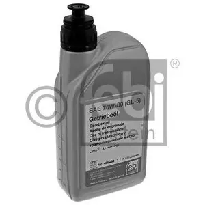 FEBI 40580 масло трансмиссионное 75W80 1л для МКПП Audi 100A3A4A5A7A8Q5Q7,VW Golf