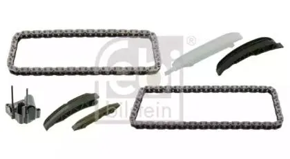 FEBI 49555 Комплект цепи ГРМ BMW E39E60E87E46E90E83 2.0D M47 98- co звездочками