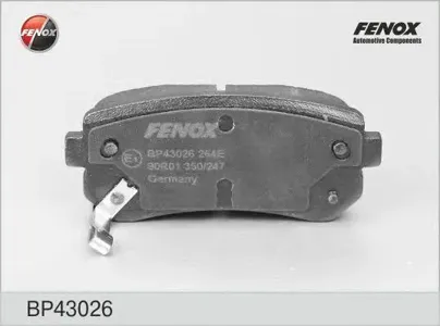 FENOX BP43026 Колодки торм.задние Hyundai i30 1.4-2.01.6D2.0D 07>, Kia Sportage 10>
