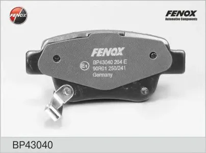 FENOX BP43040 Колодки торм.задние Toyota Avensis 1.6i-2.4D-4D 03>