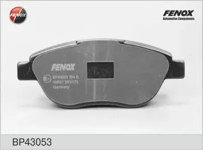 FENOX BP43053 Колодки торм.передние Peugeot 307, Citroen Xsara 1.6-2.0HDi 00>
