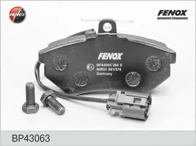 FENOX BP43063 Колодки диск передние с датчиком 80 (B4), Golf III