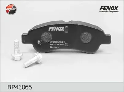 FENOX BP43065 Колодки торм.передние Peugeot 206207307, Citroen Xsara Berlingo C4C3 1.4i-2.0HDi 00>