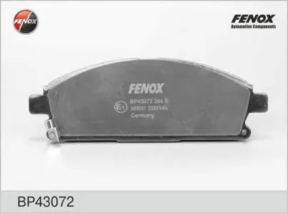 FENOX BP43072 Колодки торм.передние Nissan Patfinder X-Trail Infiniti Q45 89-01