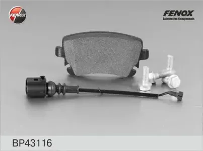 FENOX BP43116 Колодки торм.задние VW T5 2.0i3.2i1.9TDi2.5TDi 03>