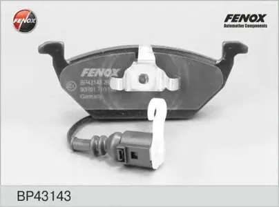 FENOX BP43143 Колодки торм.передние Audi A3 1.6-1.9TD 96-03, Skoda Octavia 1.41.6 96-00