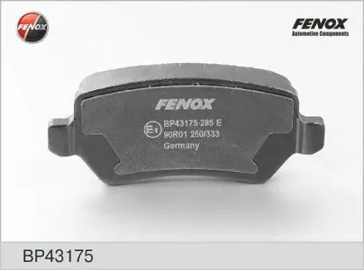 FENOX BP43175 Колодки торм.задние Opel Zafira 1.6-2.2i1.7-1.9CDTi 05>