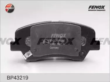FENOX BP43219 Колодки торм.передние Hyundai Santa Fe 10>, Kia Sorento 11>