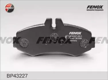FENOX BP43227 Колодки торм. Mercedes Vito 93>03 Sprinter (901-903) >06 передние