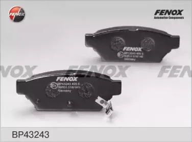 FENOX BP43243 Колодки тормозные дисковые