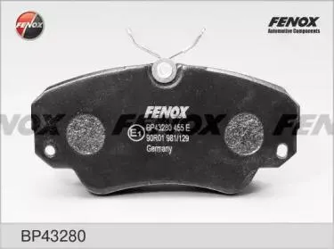 FENOX BP43280 Колодки торм.передние