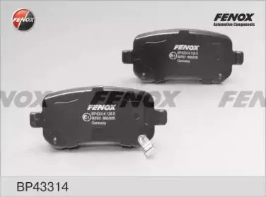 FENOX BP43314 Колодки торм.передние